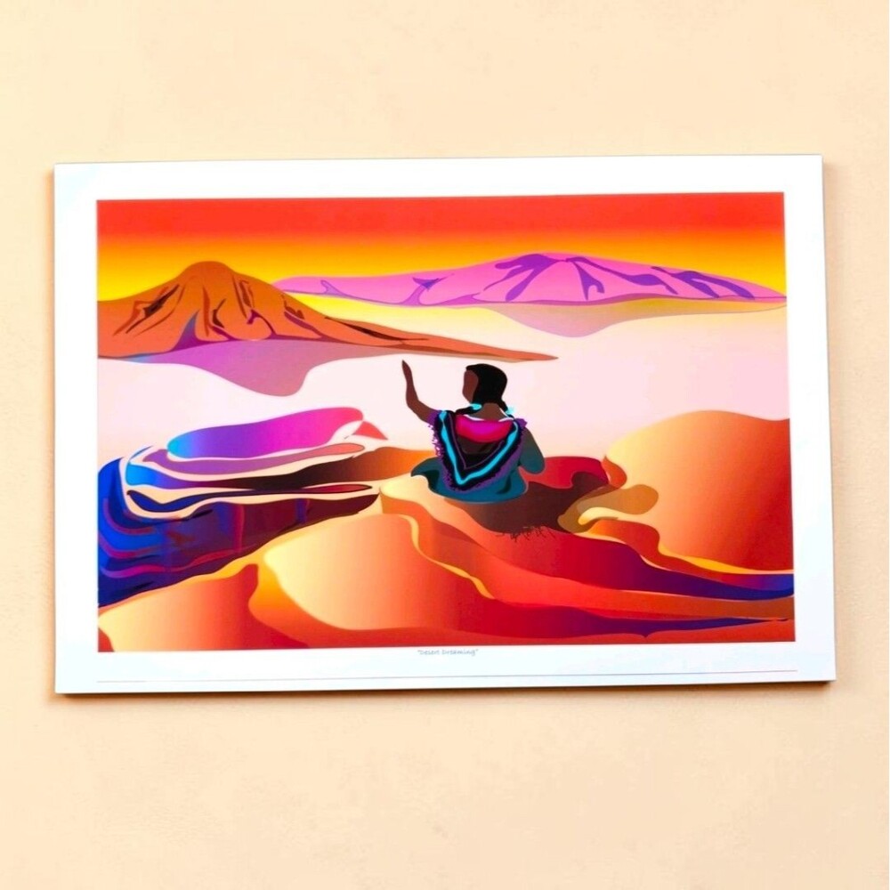 Shirley A. Jeane "Desert Dreaming" 2003 Signed Southwest Art Print Watercolor